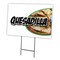 Signmission Quesadilla Yard Sign & Stake outdoor plastic coroplast window, C-1824 Quesadilla C-1824 Quesadilla - alternate 1